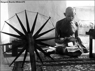 Gandhi and the wheel